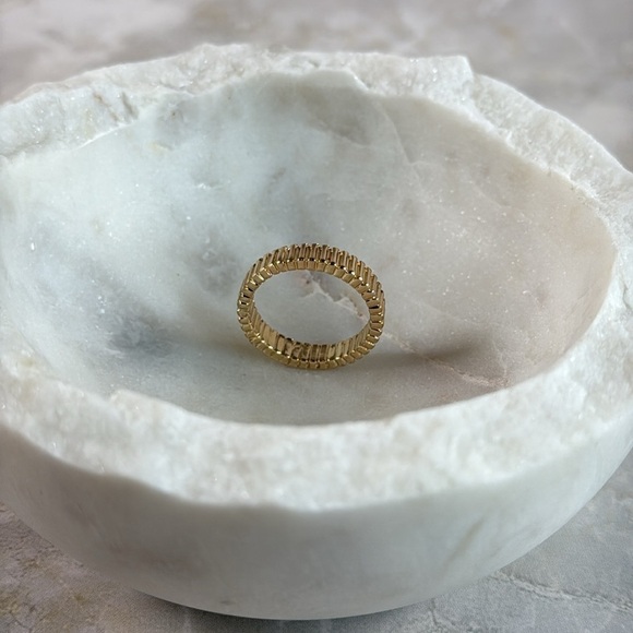 Gold Textured Ring - Picture 1 of 4